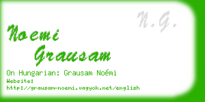 noemi grausam business card